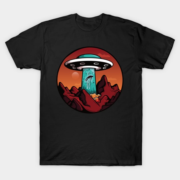 Alien Abduction in the Desert T-Shirt by markz66